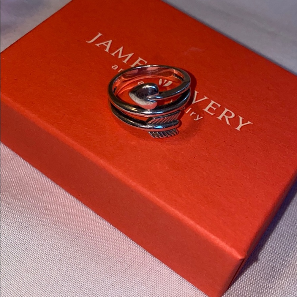 James avery arrow and heart ring size 7